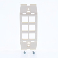 Leviton Quickport Quartz Acenti 6-Port Wallplate Insert AC646-QTZ