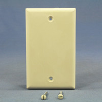 Cooper Light Almond 1-Gang Standard Blank Thermoplastic Unbreakable Wallplate Cover 5129LA