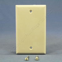 Cooper Light Almond 1-Gang Standard Blank Thermoplastic Unbreakable Wallplate Cover 5129LA