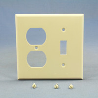 Cooper Light Almond Toggle Switch Plate Receptacle Outlet Cover Wallplate 2138LA