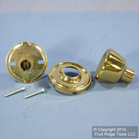 Weslock Dummy Door Knob Polished Brass Sonic 405SON03