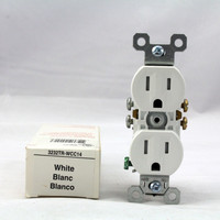 Pass & Seymour White Tamper Resistant Receptacle Outlet 15A 5-15R 3232TR-WCC14