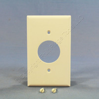 Cooper Light Almond 1.406" Receptacle Single Outlet Standard Thermoset Wallplate 2131LA