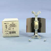 Pass and Seymour Ivory SPDT DOUBLE THROW Center-Off Maintained Contact Switch 15A 1281-I