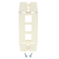 New Leviton Acenti Quickport Sand 1-Gang 3-Port Wallplate Insert Cover AC643-SND