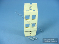 New Leviton Acenti Quickport Driftwood 1-Gang 4-Port Wallplate Insert AC644-DFT