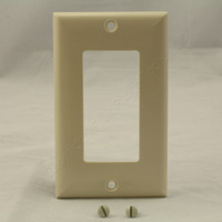 Pass and Seymour Light Almond STANDARD 1-Gang Decorator GFI GFCI Cover Thermoset Plastic Wallplate SP26-LA