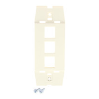 Leviton Quickport Natural Acenti 3-Port Wallplate Insert AC643-NTL