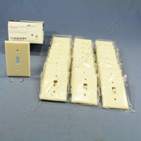 25 Cooper Light Almond Standard 1-Gang Thermoset Switch Plate Wallplate Covers 2134LA