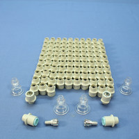 100 Leviton Twist-On RG6 Coaxial Cable Ends Connectors RG6 Quad Shield 40985-HQ6