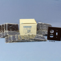25 Eagle Mid-Size Brown 2-Gang Combination Switch Receptacle Wallplate Outlet Covers 2038B