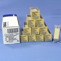 10 NIP Eagle Ivory Decorator Rocker Wall Light Switches 4-WAY 15A 120/277V 6504V