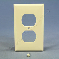 Cooper Light Almond Unbreakable Receptacle Wallplate Duplex Outlet Cover 5132LA