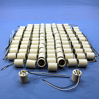 100 Leviton Unglazed Porcelain E26 Light Socket Lampholders 660W 250V 70036-10