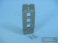 Leviton Quickport Slate Gray Acenti 3-Port Wallplate Insert AC643-SLT