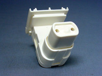 Leviton T-8 T-12 Fluorescent Lamp Holder Light Socket T8 T12 Medium Bi-Pin Plunger-End G13 Base 13570-065