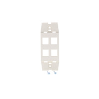 New Leviton Acenti Sand Quickport 1-Gang 4-Port Wallplate Insert AC644-SND