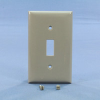 Pass & Seymour Gray 1-Gang Toggle Light Switch Cover Wallplate Switchplate SP1-GRY