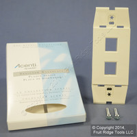 Leviton Quickport Natural Acenti 2-Port Wallplate Insert AC642-A