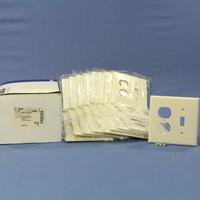 25 Eagle Mid-Size Almond 2-Gang Combination Switch Receptacle Wallplate Outlet Covers 2038A