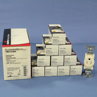 10 Cooper Light Almond TAMPER RESISTANT Commercial Single Receptacles NEMA 5-15R 15A TR817LA