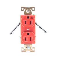 Cooper Arrow Hart Orange ISOLATED GROUND Receptacle Duplex Outlet 15A AHIG5262RN