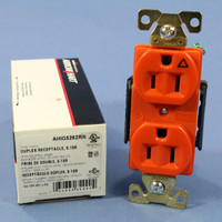 Cooper Arrow Hart Orange ISOLATED GROUND Receptacle Duplex Outlet 15A AHIG5262RN