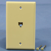 Eagle Phone Jack Wallplate Wall Plate Telephone 6P6C Type 625B4 Modular Ivory 3532-6V 3532-6