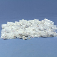 25 Cooper White Cat5e RJ45/RJ46 Snap-In Modular Jacks 110 Style 8-Position 160 MHz 5546-5EW