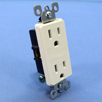 Leviton Faded White RESIDENTIAL Decora Receptacle Outlet NEMA 5-15R 15A 125V 5328-W Bulk