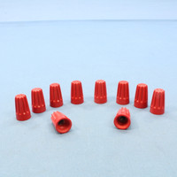 10 Leviton Red Large Size Twist-on Wire Connectors for 18-8 Gauge Wire 12776