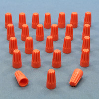 25 Leviton Orange Small Size Twist-on Wire Connectors for 18-14 Gauge Wire 12774