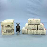 10 Pass & Seymour Brown 3-Way INDUSTRIAL Grade Toggle Wall Light Switches 15A 120/277V AC 15AC3