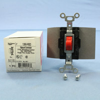 Pass & Seymour Red Manual Motor Controller Switch Momemtary Contact SPDT Single Pole Double Throw 15A 1250-RED