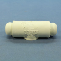 New Leviton White FEMALE-FEMALE Turnaround Connector 18 Series 400A 600V 18A24-W