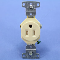 Hubbell tradeSELECT® Ivory Tamper Resistant Residential Straight Blade Single Outlet Receptacle NEMA 5-15R 15A RR151ITR