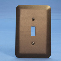 Leviton JUMBO Metallic Bronze Switch Cover Oversize Toggle Wallplate Switchplate 89301-MBR