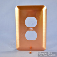 Leviton JUMBO Copper Outlet Cover Oversize Receptacle Wallplate 89303-COP