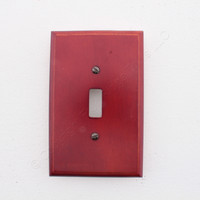 Leviton CHERRY Toggle Switch Cover 1-Gang Wallplate Flush Switchplate 89201-CHR