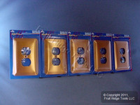 5 Leviton JUMBO Copper Outlet Covers Oversize Receptacle Wallplates 89303-COP