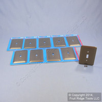 10 Leviton JUMBO Metallic Bronze Switch Cover Oversize Toggle Wallplate Switchplates 89301-MBR