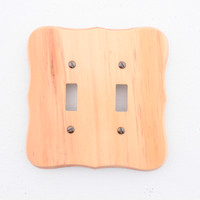 Leviton PINE 2-Gang Toggle Switch Cover Wallplate Switchplate 89209-CVP