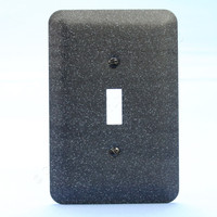 Leviton JUMBO Black Granite Switch Cover Oversize Toggle Wall Plate Switchplate 89301-GBL