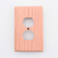 Leviton Unfinished Wood Receptacle Wallplate Duplex Outlet 1Gang Cover 89203-UNF