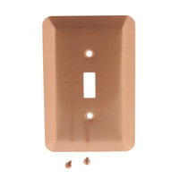 Leviton JUMBO Copper Switch Cover Oversize Toggle Wallplate Switchplate 89301-COP