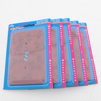 5 Leviton JUMBO Antique Bronze Marble Switch Covers Oversize Toggle Wall Plates 89301-BBM