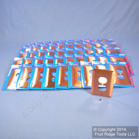 50 Leviton JUMBO Oversize Copper Outlet Receptacle Cover Wallplates 89303-COP