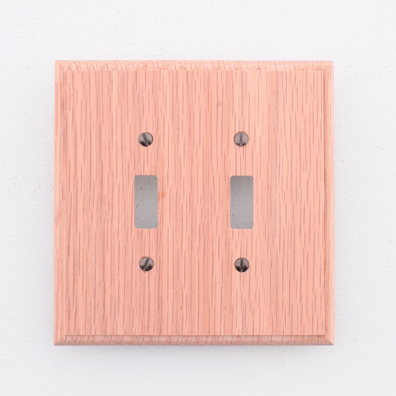 Leviton OAK Finished Wood 2-Gang Switch Cover Wallplate Switchplate 89209-OAK Leviton OAK Finished Wood 2-Gang Switch Cover Wallplate Switchplate 89209-OAK