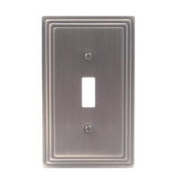 Leviton Brushed Brass Metal Switch Cover Wall Plate Switchplate 89601-STB