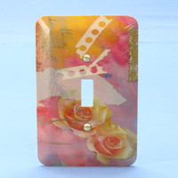 Leviton JUMBO Pink Rose Switch Cover Oversize Toggle Wallplate Switchplate 89301-PRO
